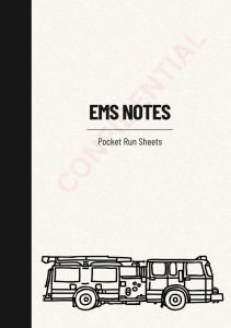 READ EMS Field Notes  EMT Paramedic Firefighter Vital Signs Medical Incident 