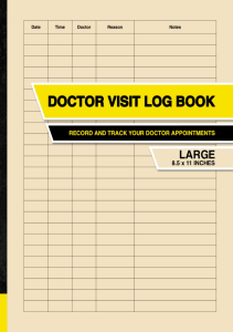 BOOKS Doctor Visit Log Book Record and Track Your Doctor Appointments  Large