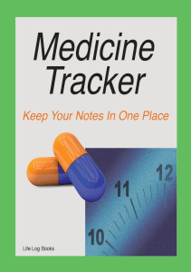 BOOK Medicine Tracker