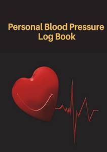 BOOKS Personal Blood Pressure Log Book Organizer journal Daily and Weekly Record and 