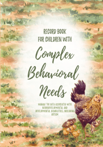 DOWNLOAD Record Book for Children with Complex Behavioral Needs manage the data 