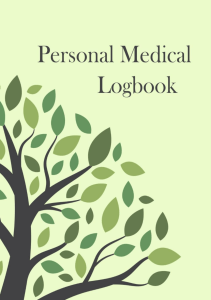 EBOOK Large Print Personal Medical Logbook Health Record Keeper for Tracking Medical 