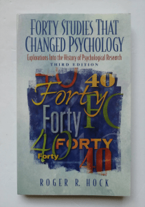 BOOKS Forty Studies That Changed Psychology Explorations into the History of 