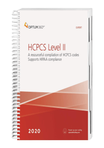 BOOK Optum 360 HCPCS Level II Expert A Resourceful Compilation of HCPCS Codes 