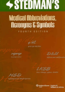 READ Stedman s Medical Abbreviations Acronyms Symbols