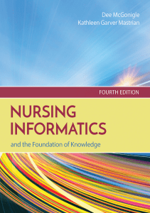 BOOKS Nursing Informatics and the Foundation of Knowledge