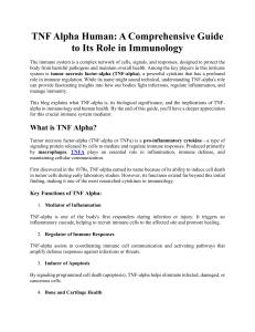 TNF Alpha Human: A Comprehensive Guide to Its Role in Immunology