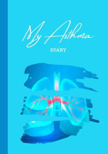 EBOOK My Asthma Diary  blue version  Peak Flow Charts tracking asthma symptoms and 