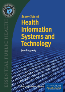 EBOOK Essentials of Health Information Systems and Technology