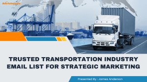 Trusted Transportation Industry Email List for Strategic Marketing