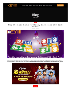 Play the Ludo Game for Money Online and Win Cash Prizes