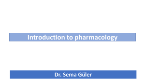 introduction to pharmacology