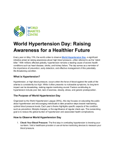 World Hypertension Day