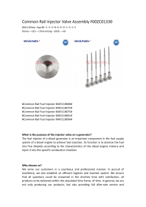 Common Rail Injector Valve Assembly F00ZC01330