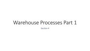 Warehouse Processes: Lean Warehousing & Order Picking