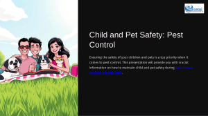 Child & Pet Safety: Pest Control