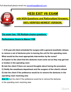 2024 Hesi Exit Exam V6 with NGN Questions and Verified Rationalized Answers, 100 Guarantee Pass watermark