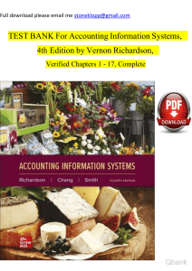 Accounting information systems 4th edition richardson test bank (1) watermark