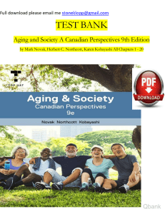 Aging and society canadian perspectives 9th edition test bank watermark