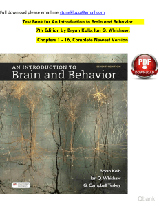 An introduction to brain and behavior 7th bryan kolb ian q whishaw g campbell teskey test bank watermark