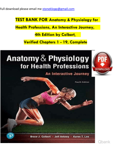 Anatomy & Physiology for Health Professions, 4e (Colbert) watermark