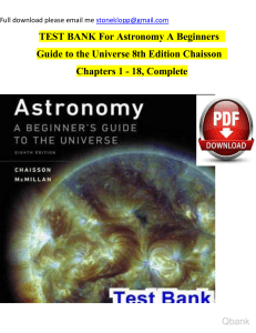 Astronomy a beginners guide to the universe 8th edition by chaisson test bank watermark