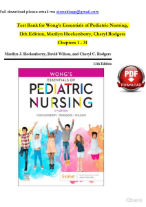 Wongs essentials of pediatric nursing 11th edition hockenberry test bank (1) watermark