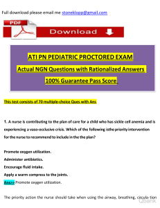 ATI PN Pediatric Proctored Exam (2023 - 2024) with NGN Questions and Verified Rationalized Answers, Passing Score Guarantee. watermark