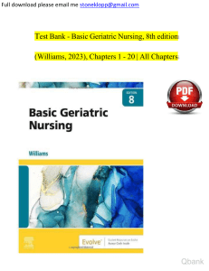 Basic geriatric nursing 8th edition williams test bank (1) watermark