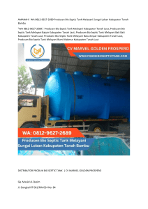 1.WA 0812-9627-2689 Produsen Bio Septic Tank Melayani Sungai Loban Kabupaten Tanah Bambu