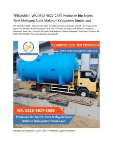 2.Produsen Bio Septic Tank Melayani Bumi Makmur Kabupaten Tanah Laut