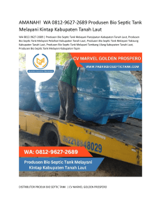 4.Produsen Bio Septic Tank Melayani Kintap Kabupaten Tanah Laut