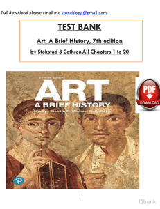 Ebook. Solution Manual and Test Bank for Art A Brief History, 7th Edition Marilyn Stokstad All Chapters watermark