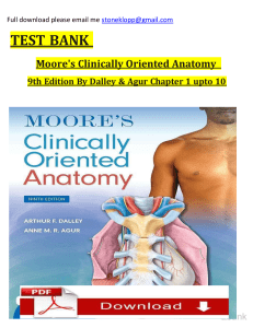 Ebook. Solution Manual and Test Bank for Moore's Clinically Oriented Anatomy 9th Edition By Dalley watermark