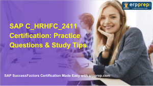 SAP C_HRHFC_2411 Certification: Practice Questions & Study Tips