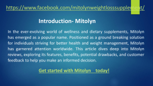 Mitolyn Weight Loss Supplement 