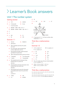 Learner's book answers grade 3 math