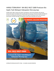 4.Produsen Bio Septic Tank Melayani Kabupaten Murung Jaya