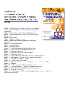 Test Bank for Leadership Roles and Management Functions in Nursing 10th Edition