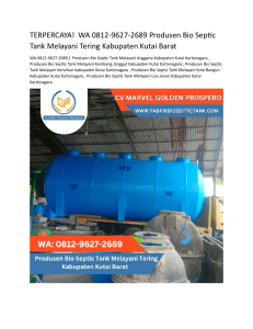 3.Produsen Bio Septic Tank Melayani Tering Kabupaten Kutai Barat