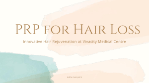 PRP Therapy for Hair Loss: Benefits & Treatment Process