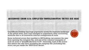 QuickBooks Error 6176: Troubleshooting Guide