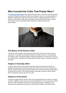 Who Invented the Collar That Priests Wear