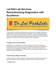 Lal Path Lab Services