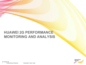 Huawei 2G Performance Monitoring and Analysis