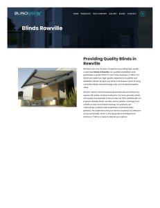 Blinds Rowville