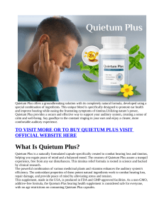 Quietum Plus TOP RATED Reviews Genuine Expense