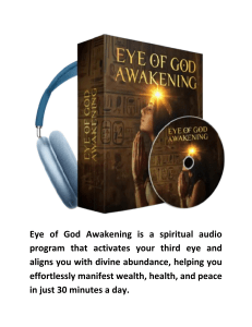 Eye of God Awakening™ by Gabriel Simmons Program Audio Digital