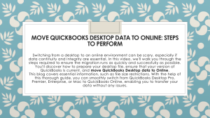 Move QuickBooks Desktop Data to Online