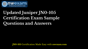 Juniper JN0-105 Exam Sample Questions & Answers